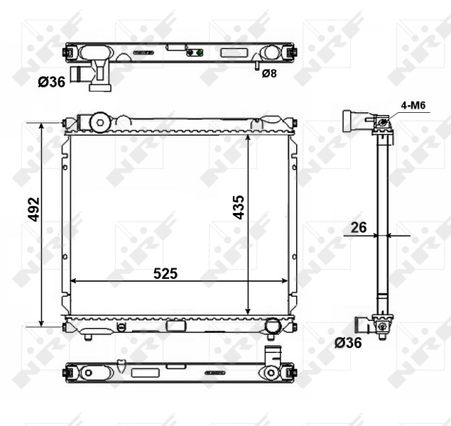 NRF Radiateur 50448