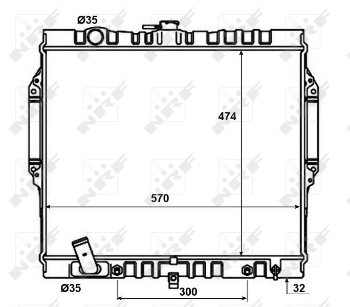 NRF Radiateur 50449