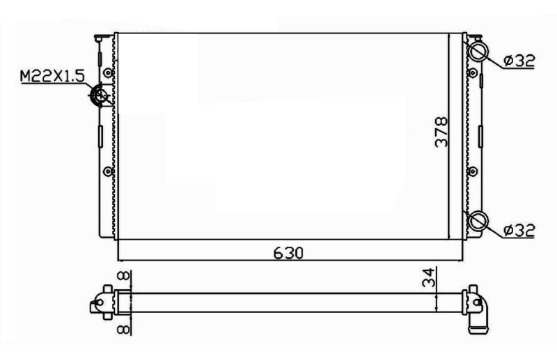 NRF Radiateur 50455