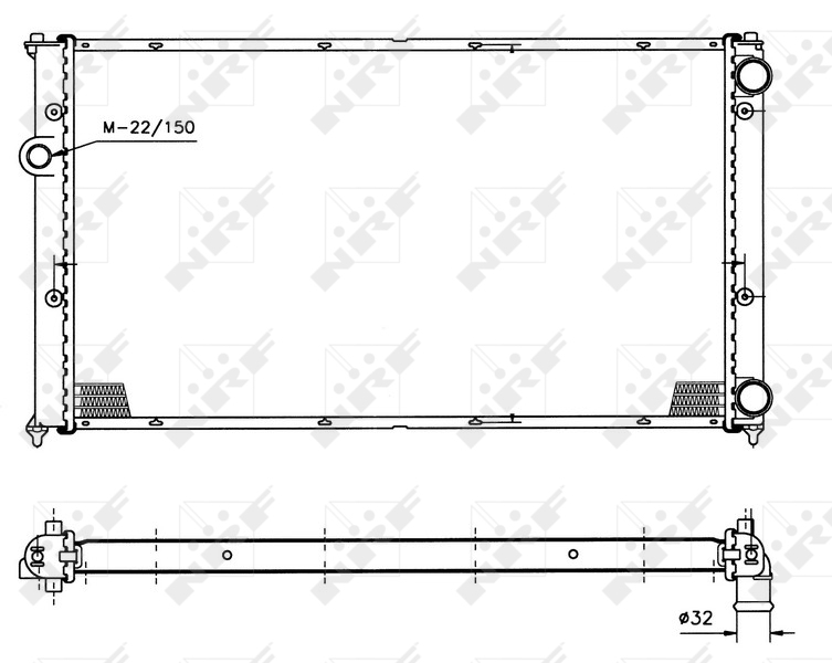 NRF Radiateur 50458