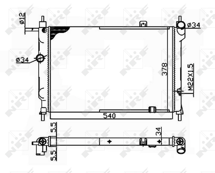 NRF Radiateur 504647