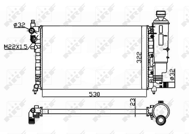 NRF Radiateur 50471