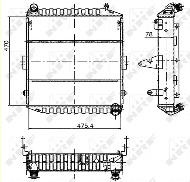 NRF Radiateur 50473