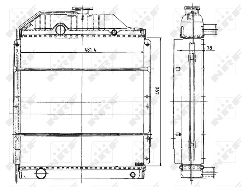 NRF Aandrijfaccu koeler 50491