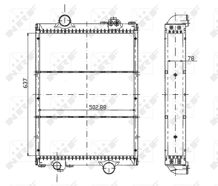 NRF Aandrijfaccu koeler 50495