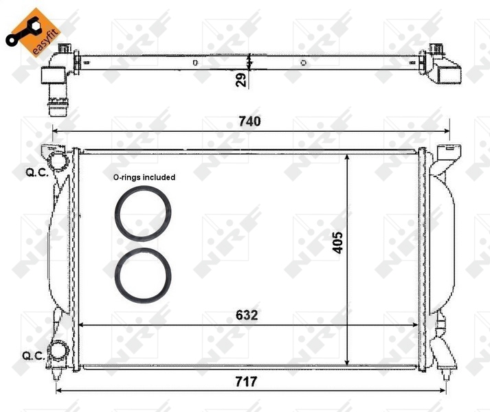 NRF Radiateur 50539