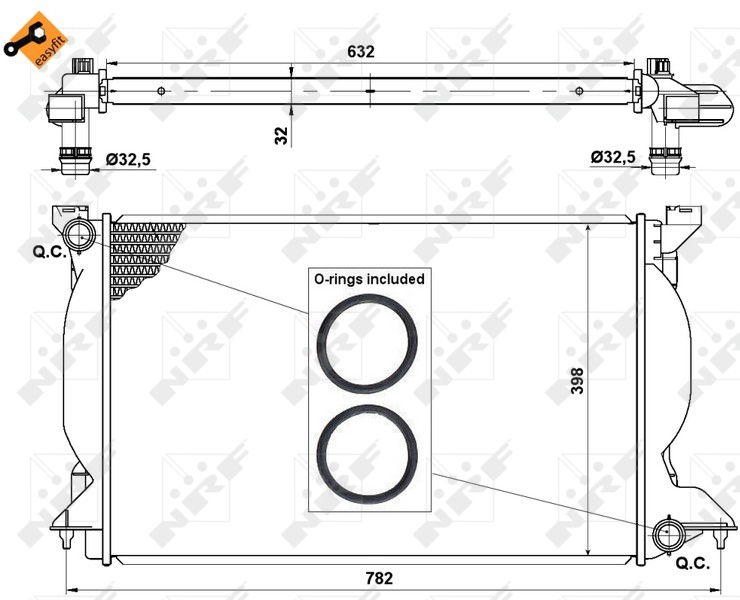 NRF Radiateur 50540