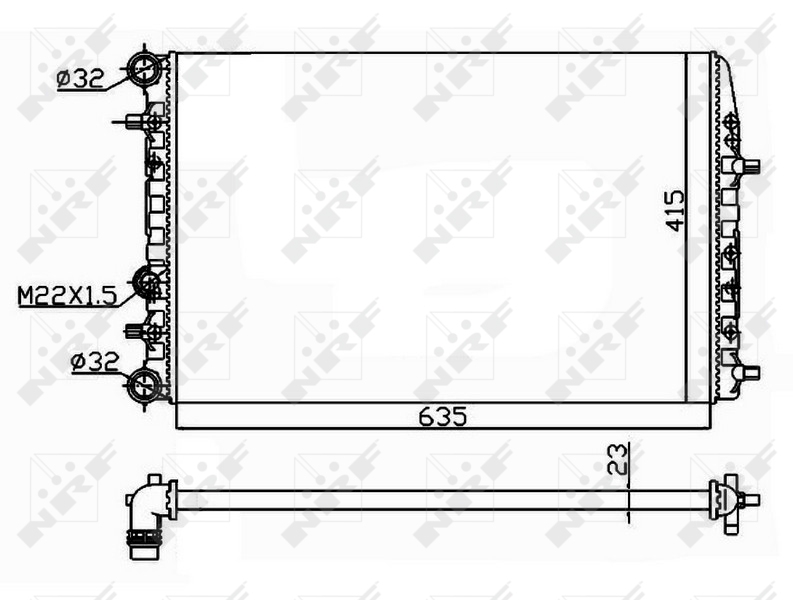 NRF Radiateur 50542