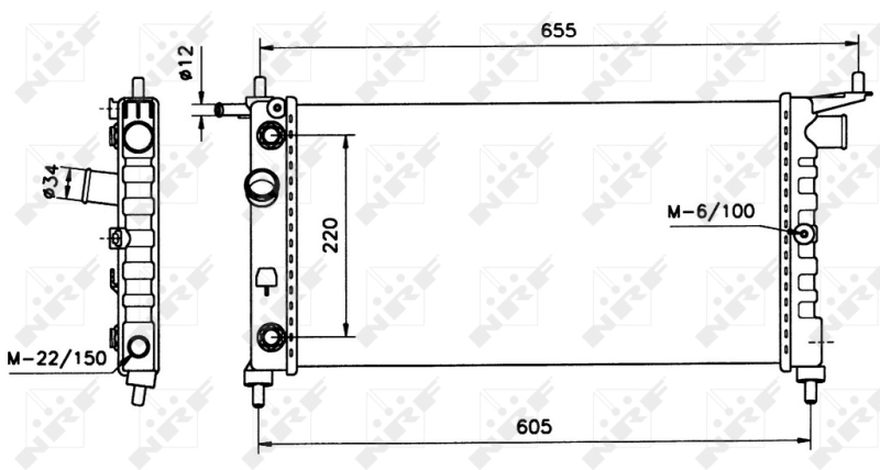 NRF Radiateur 50552