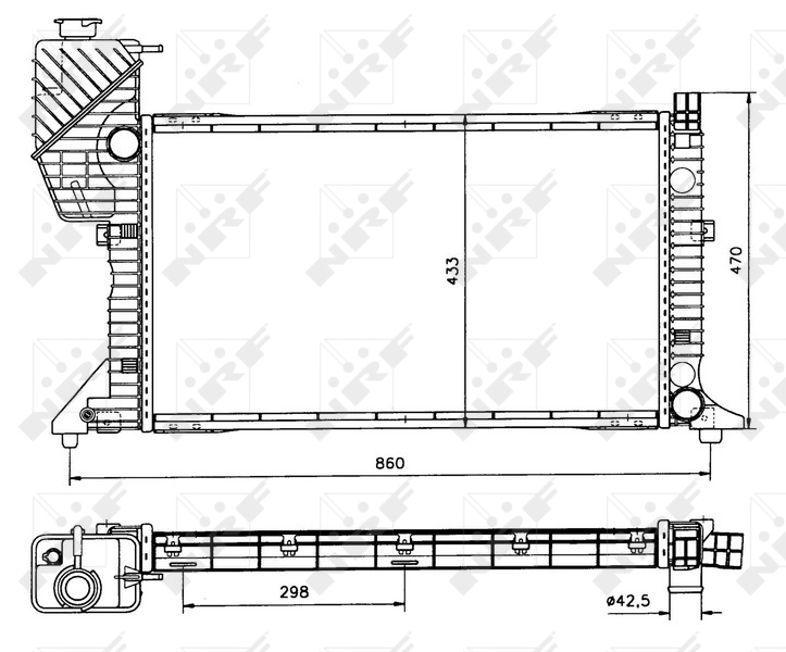 NRF Radiateur 50557
