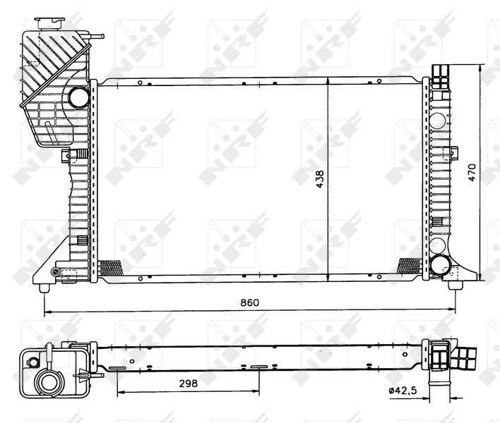 NRF Radiateur 50558