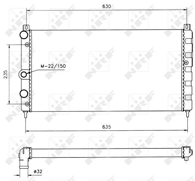 NRF Radiateur 50560