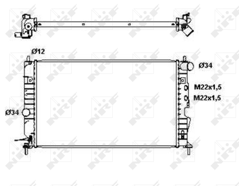 NRF Radiateur 50563