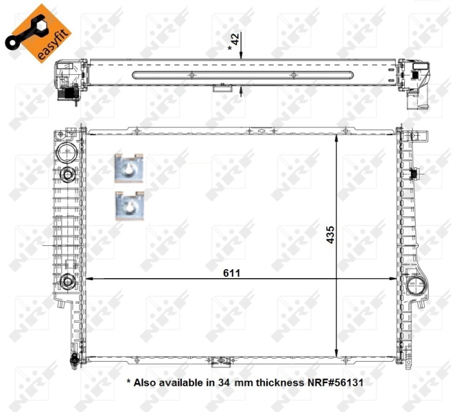 NRF Radiateur 50566