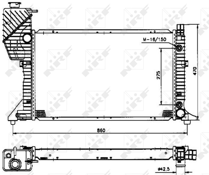 NRF Radiateur 50574