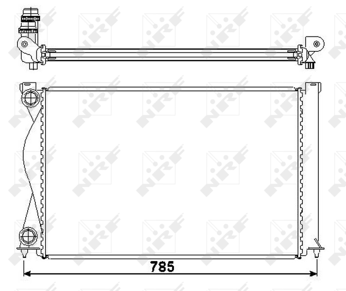 NRF Radiateur 50596