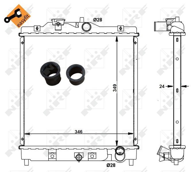 NRF Radiateur 506750