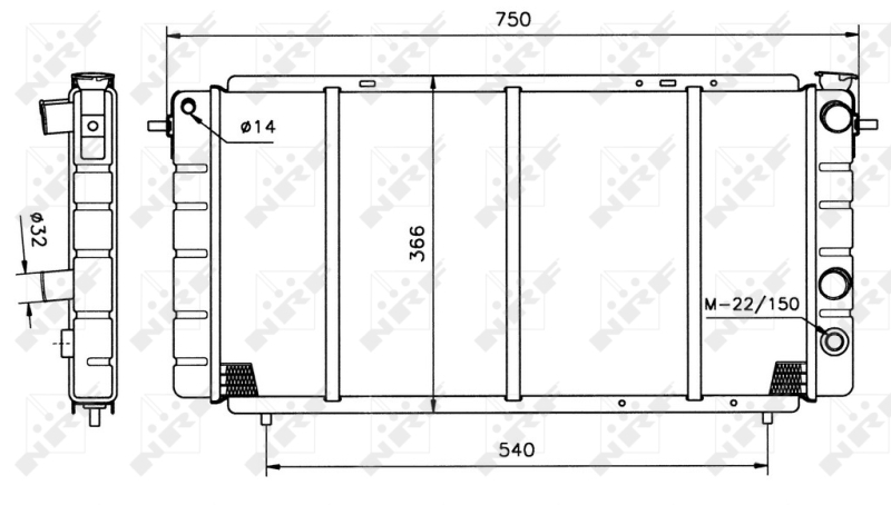 Radiateur NRF 507333