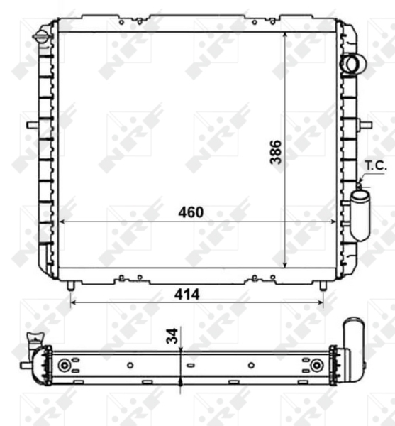 NRF Radiateur 507345