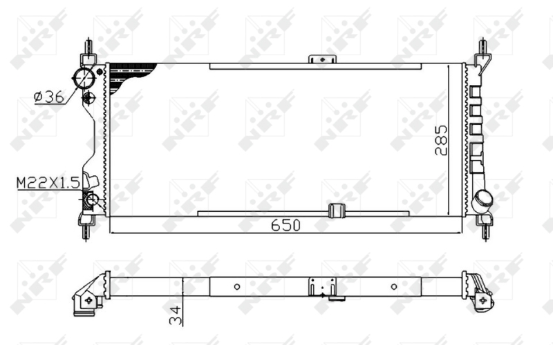 NRF Radiateur 507522A