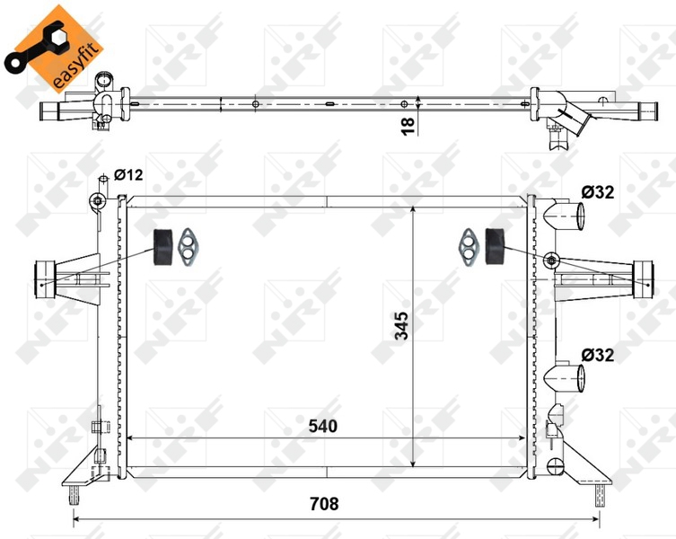 NRF Radiateur 507529