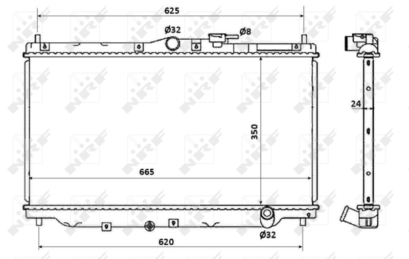 NRF Radiateur 507722