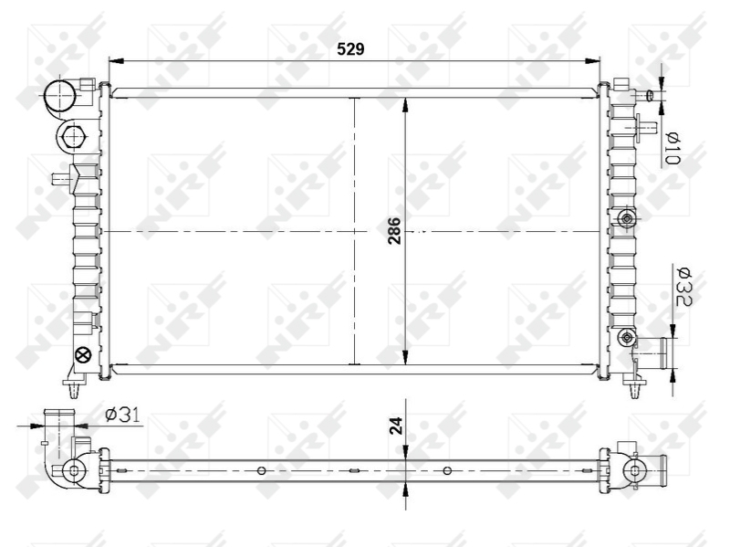 NRF Radiateur 509502