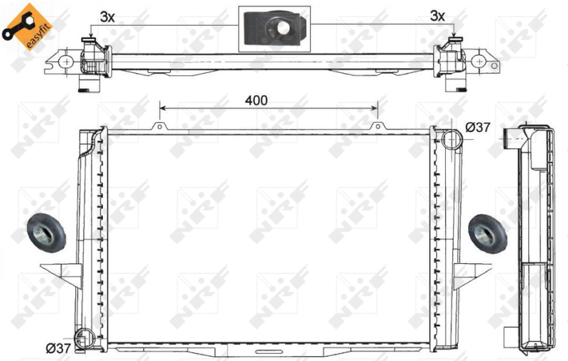 NRF Radiateur 509509