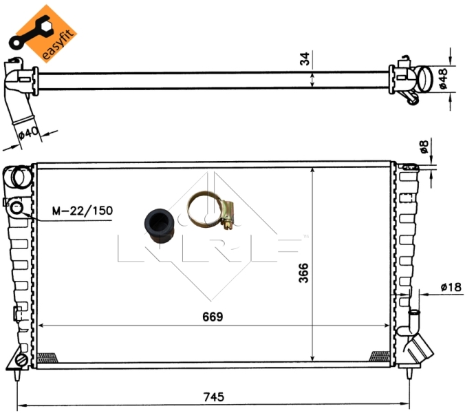 NRF Radiateur 509510