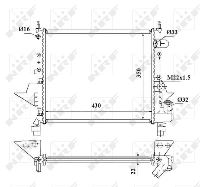 NRF Radiateur 509513