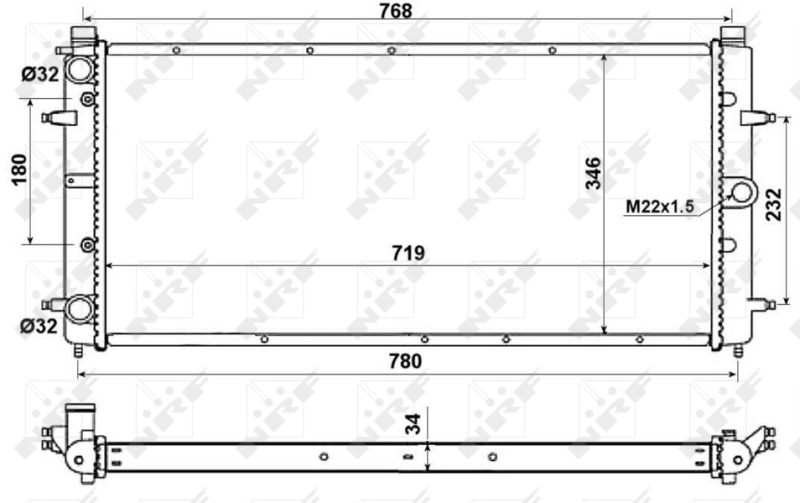 NRF Radiateur 509514