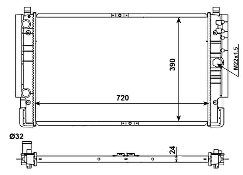 NRF Radiateur 509515