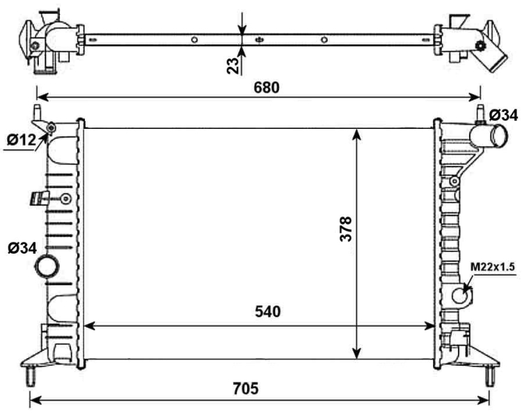 NRF Radiateur 509516