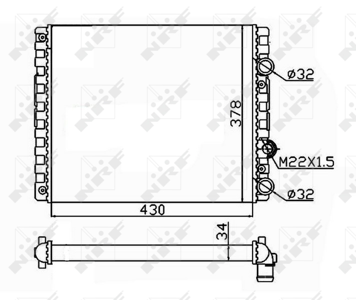 NRF Radiateur 509519