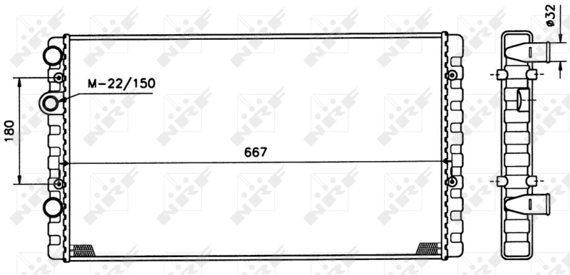 NRF Radiateur 509521