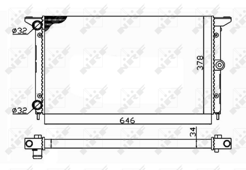 NRF Radiateur 509522