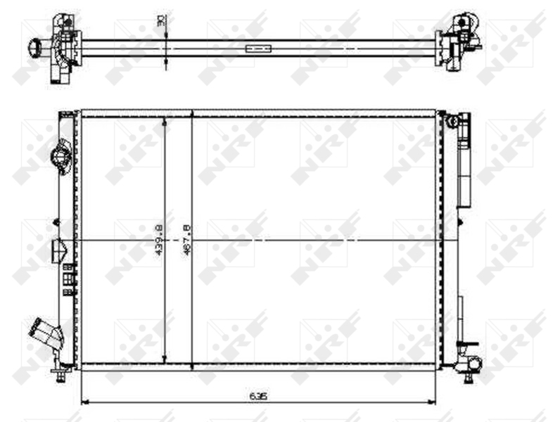 NRF Radiateur 509526