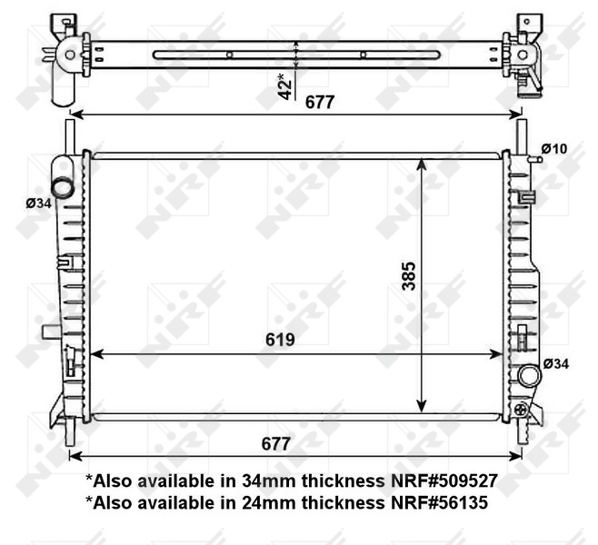 NRF Radiateur 509527A