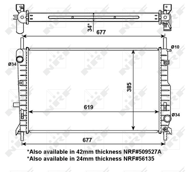 NRF Radiateur 509527