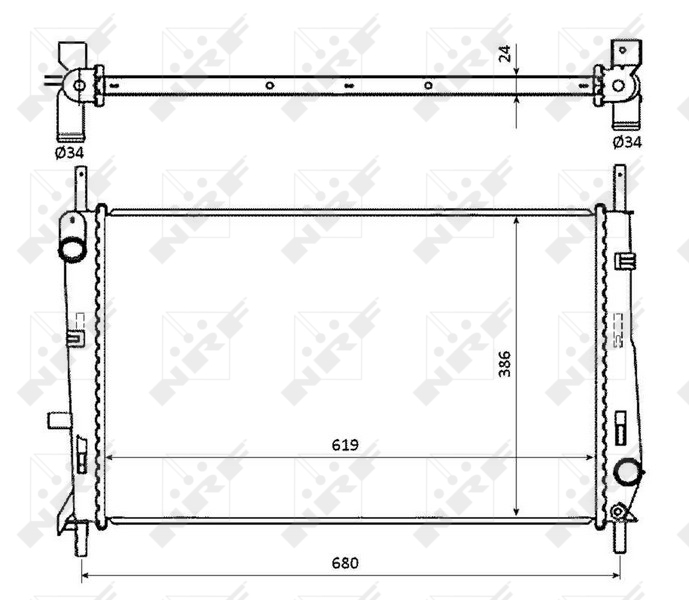 NRF Radiateur 509528