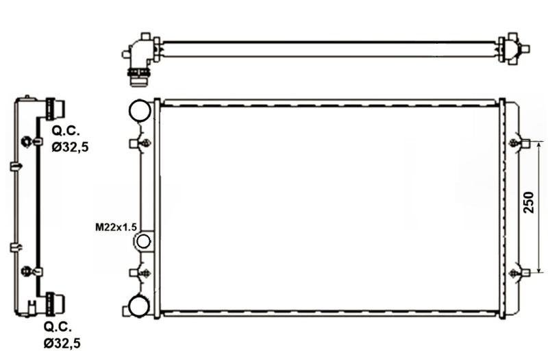 NRF Radiateur 509529A