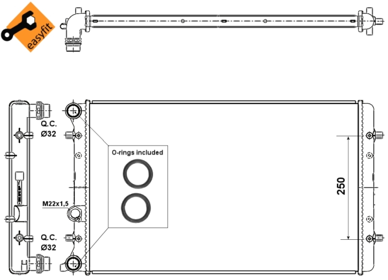 NRF Radiateur 509529