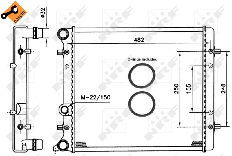 NRF Radiateur 509530