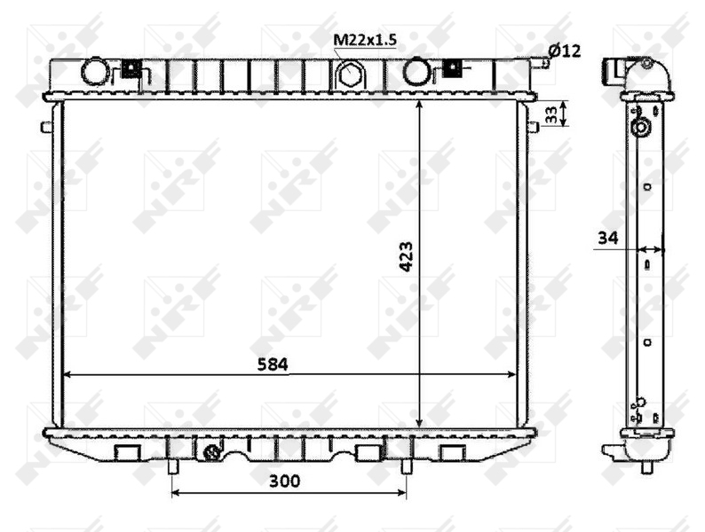 NRF Radiateur 509532