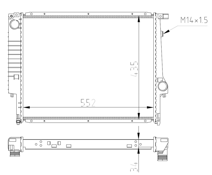 NRF Radiateur 509558A