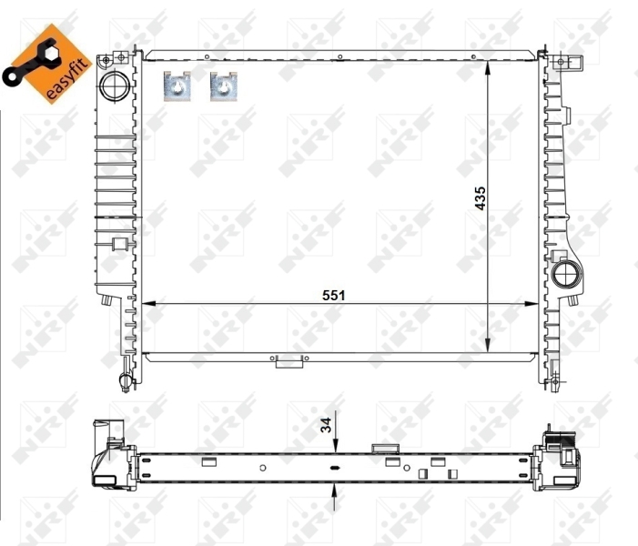 NRF Radiateur 509558