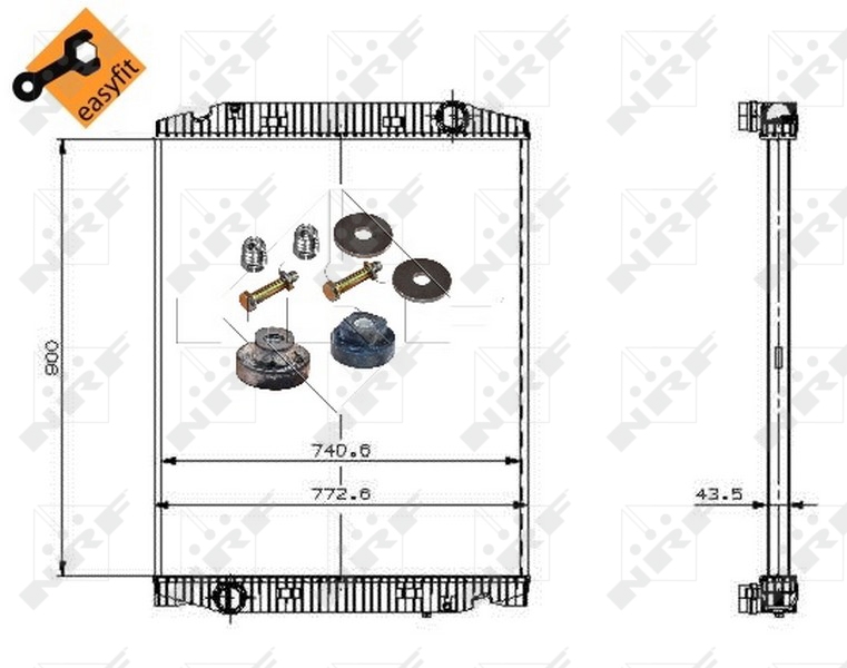 NRF Radiateur 509568