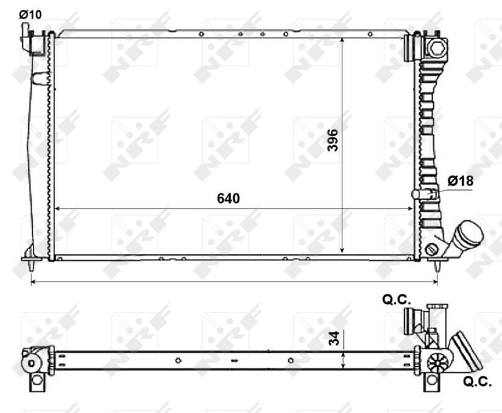 NRF Radiateur 509601