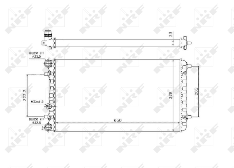 Radiateur NRF 509644