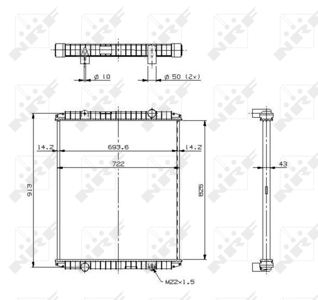 NRF Radiateur 509706